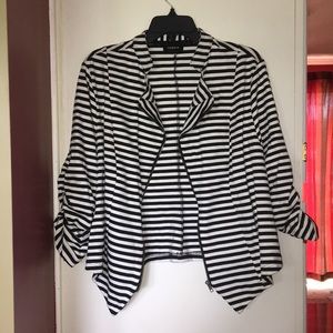 Black & white striped jacket